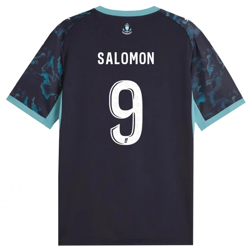 Danxen Homem Camisola Maeva Salomon #9 Turquesa Pálida Branco Preto Alternativa 2026/27 Camisa Brasil