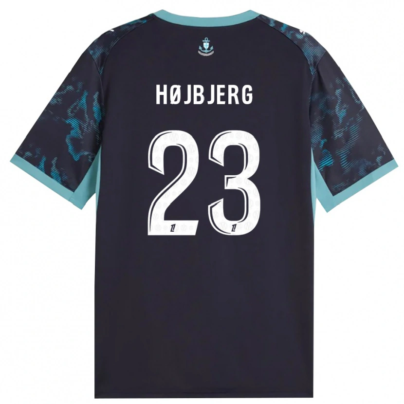 Danxen Homem Camisola Pierre-Emile Højbjerg #23 Turquesa Pálida Branco Preto Alternativa 2026/27 Camisa Brasil