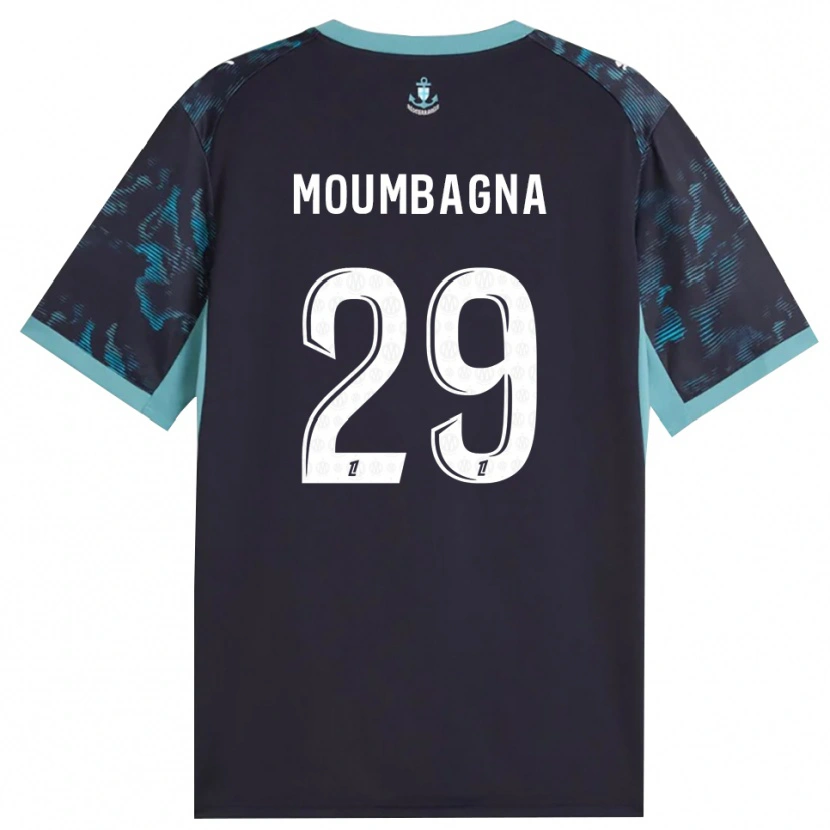 Danxen Homem Camisola Faris Moumbagna #29 Turquesa Pálida Branco Preto Alternativa 2026/27 Camisa Brasil