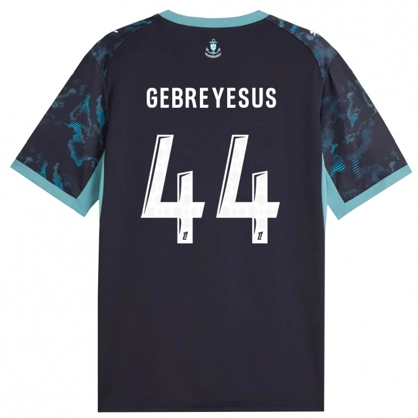 Danxen Homem Camisola Esey Gebreyesus #44 Turquesa Pálida Branco Preto Alternativa 2026/27 Camisa Brasil