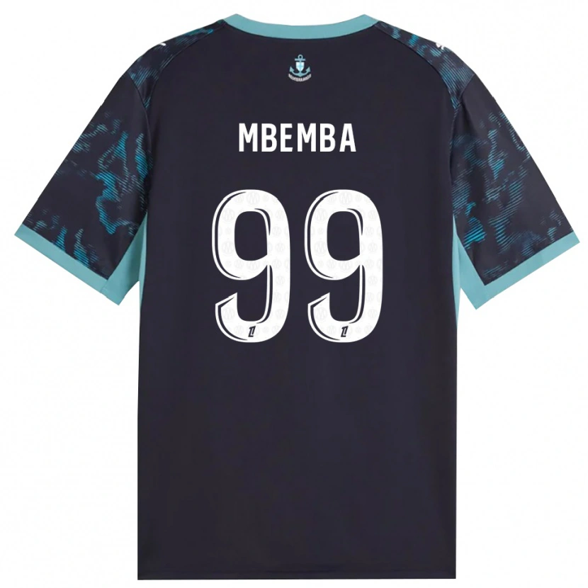 Danxen Homem Camisola Chancel Mbemba #99 Turquesa Pálida Branco Preto Alternativa 2026/27 Camisa Brasil