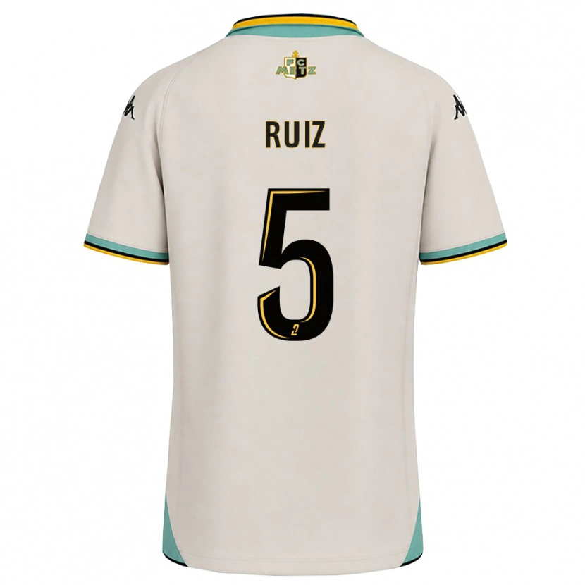 Danxen Homem Camisola Jean Ruiz #5 Branco Floral Preto Alternativa 2026/27 Camisa Brasil