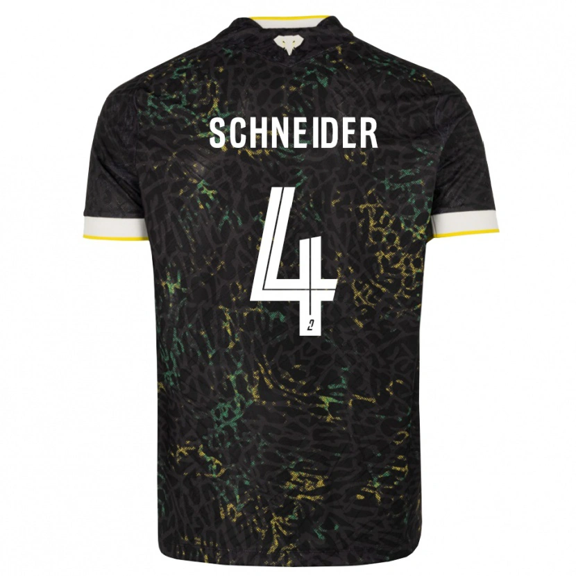 Danxen Homem Camisola Octave Schneider #4 Preto Branco Amarelo Alternativa 2026/27 Camisa Brasil