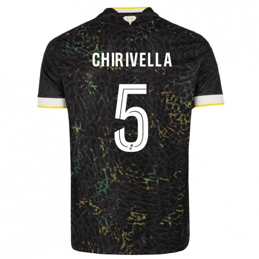 Danxen Homem Camisola Pedro Chirivella #5 Preto Branco Amarelo Alternativa 2026/27 Camisa Brasil