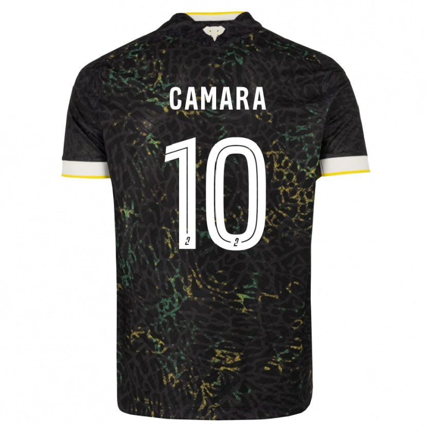 Danxen Homem Camisola Ibrahim Camara #10 Preto Branco Amarelo Alternativa 2026/27 Camisa Brasil