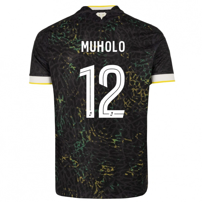 Danxen Homem Camisola Ernest Muholo #12 Preto Branco Amarelo Alternativa 2026/27 Camisa Brasil