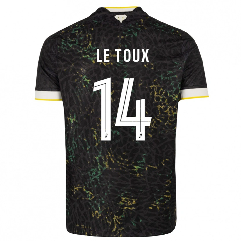 Danxen Homem Camisola Many Le Toux #14 Preto Branco Amarelo Alternativa 2026/27 Camisa Brasil