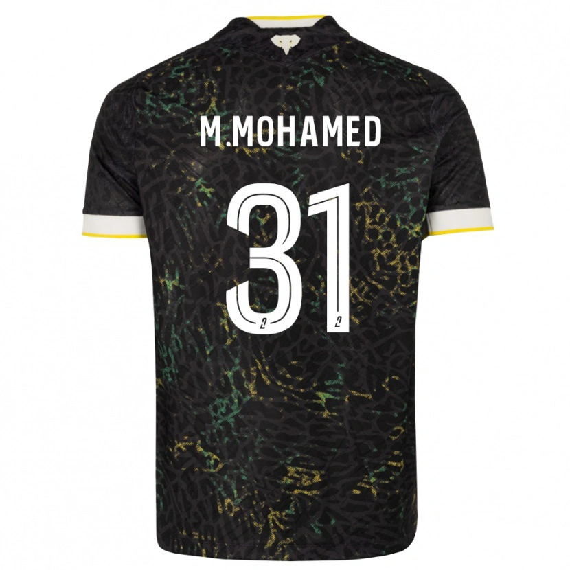 Danxen Homem Camisola Mostafa Mohamed #31 Preto Branco Amarelo Alternativa 2026/27 Camisa Brasil