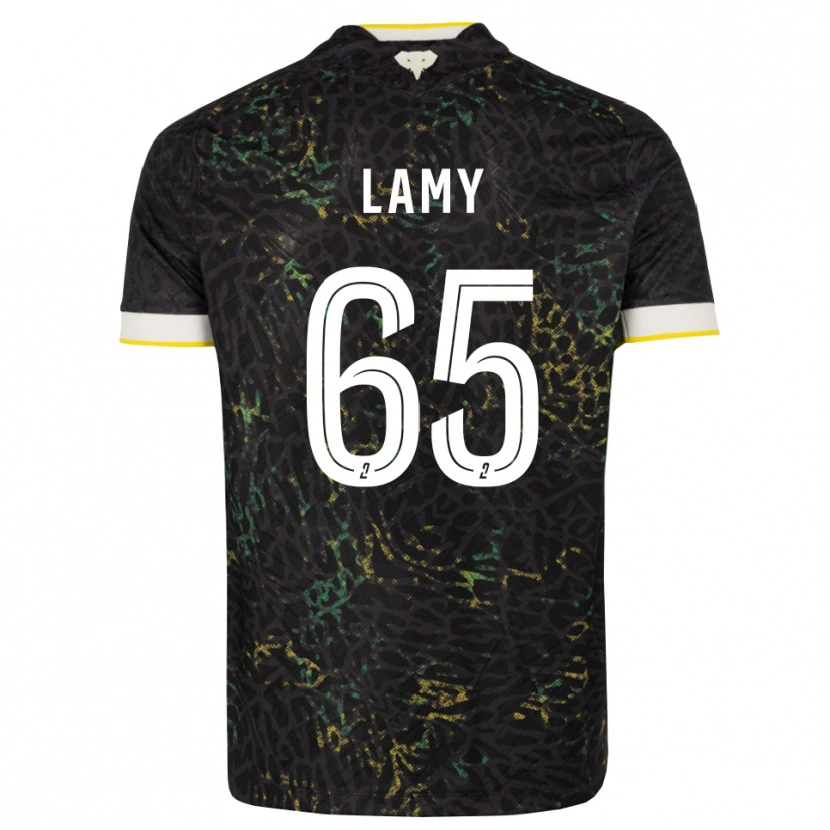 Danxen Homem Camisola Hugo Lamy #65 Preto Branco Amarelo Alternativa 2026/27 Camisa Brasil
