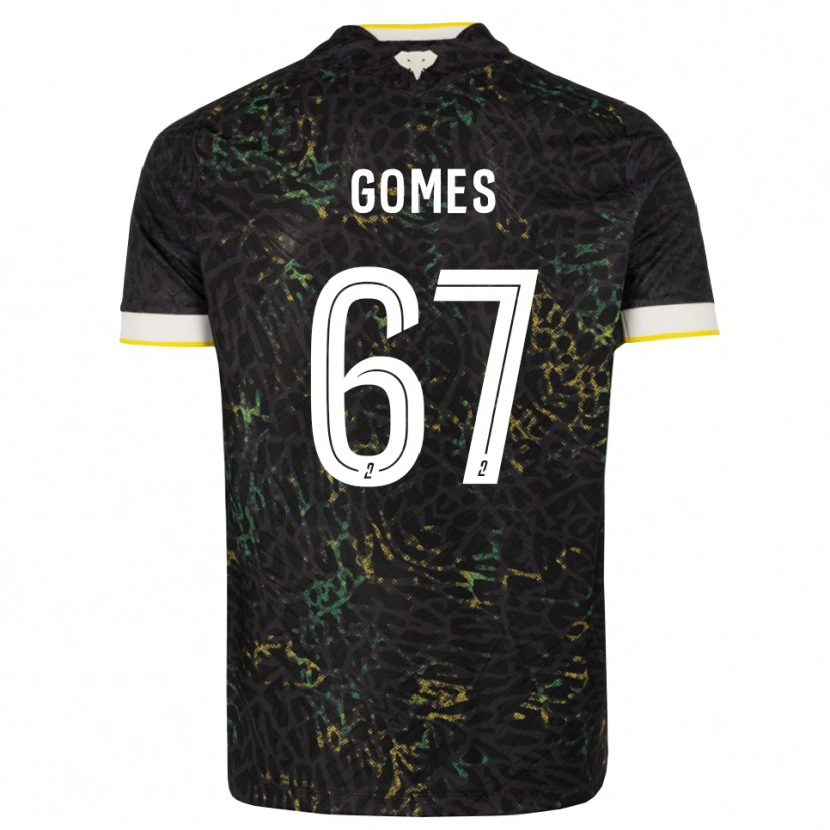 Danxen Homem Camisola Malang Gomes #67 Preto Branco Amarelo Alternativa 2026/27 Camisa Brasil