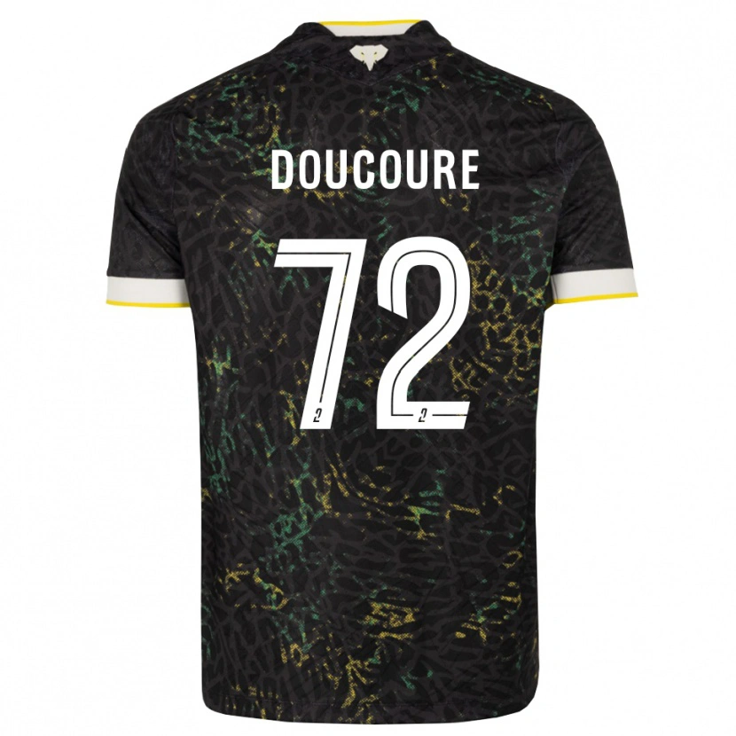 Danxen Homem Camisola Sékou Doucouré #72 Preto Branco Amarelo Alternativa 2026/27 Camisa Brasil