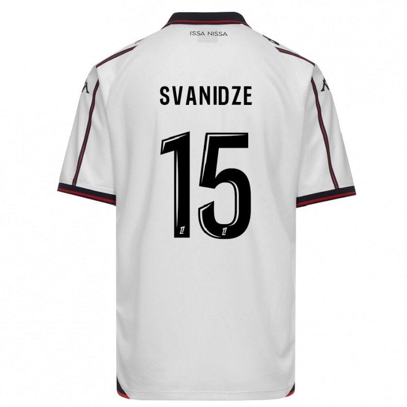 Danxen Homem Camisola Andria Svanidze #15 Preto Branco Alternativa 2026/27 Camisa Brasil