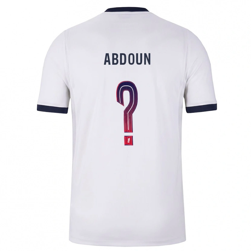Danxen Homem Camisola Jouhayni Abdoun #0 Branco Preto Vermelho Alternativa 2026/27 Camisa Brasil