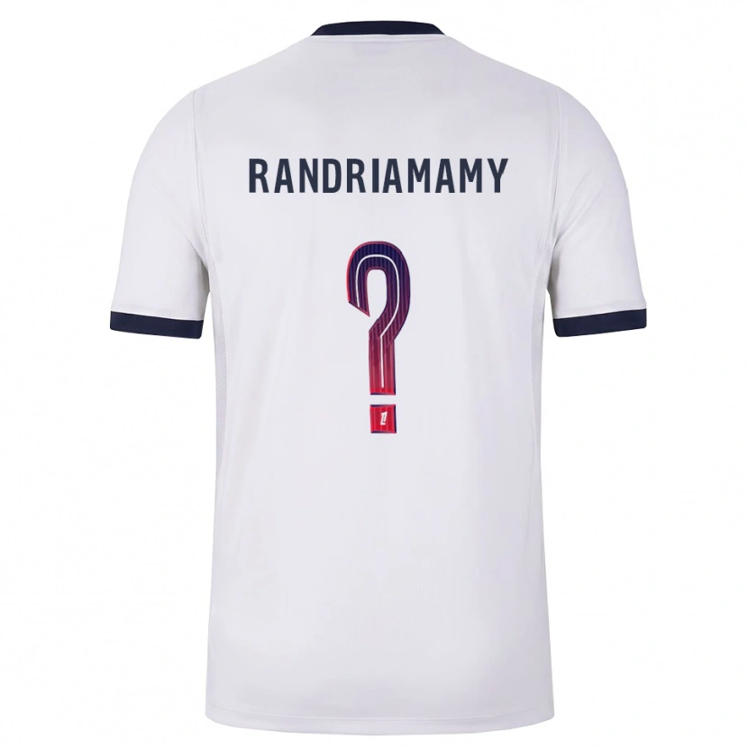 Danxen Homem Camisola Mathyas Randriamamy #0 Branco Preto Vermelho Alternativa 2026/27 Camisa Brasil