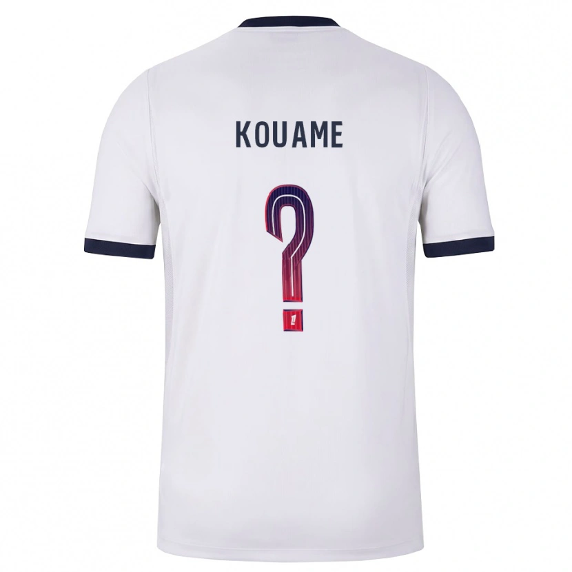 Danxen Homem Camisola Kelly Kouame #0 Branco Preto Vermelho Alternativa 2026/27 Camisa Brasil