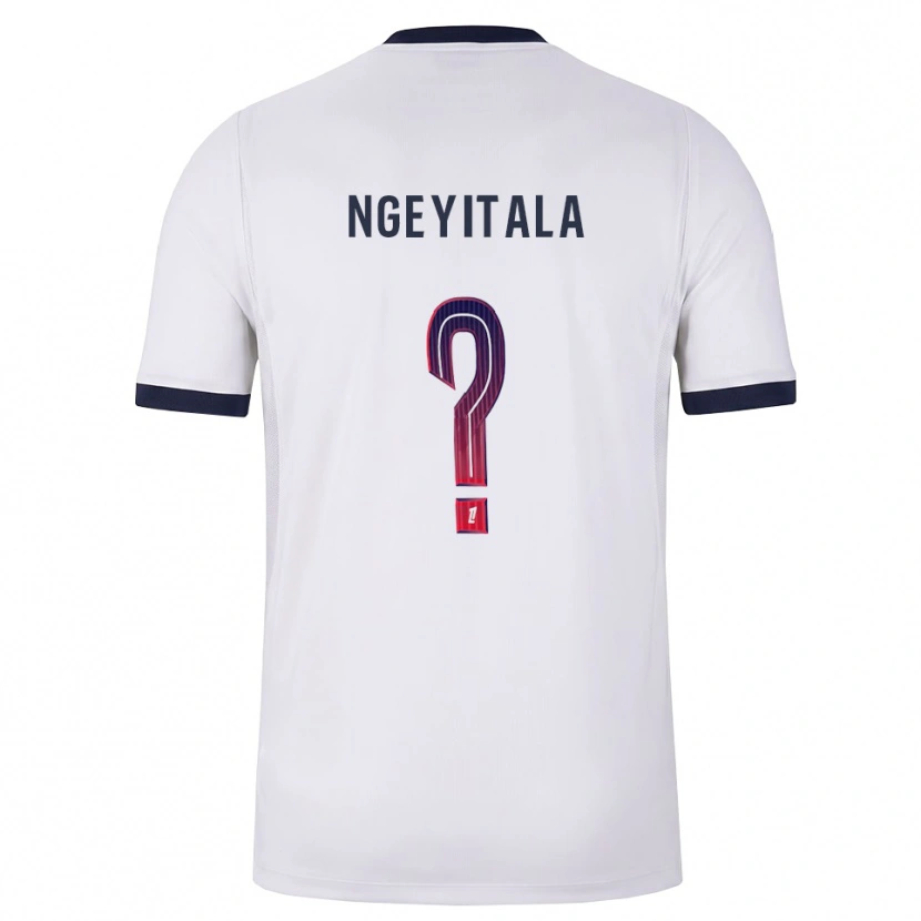Danxen Homem Camisola Aurélien Ngeyitala #0 Branco Preto Vermelho Alternativa 2026/27 Camisa Brasil