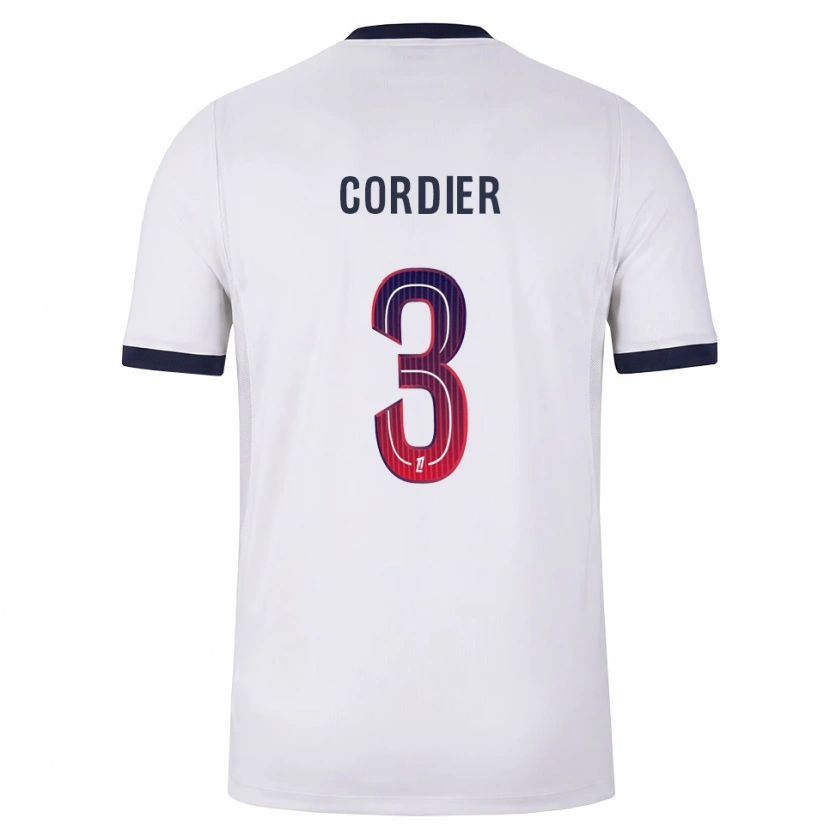 Danxen Homem Camisola Thomas Cordier #3 Branco Preto Vermelho Alternativa 2026/27 Camisa Brasil