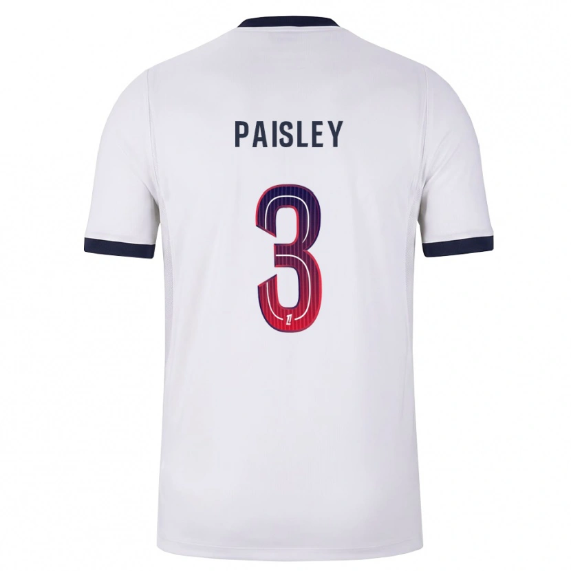 Danxen Homem Camisola Jarell Paisley #3 Branco Preto Vermelho Alternativa 2026/27 Camisa Brasil
