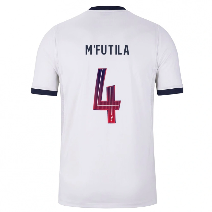 Danxen Homem Camisola Hermi M'futila #4 Branco Preto Vermelho Alternativa 2026/27 Camisa Brasil