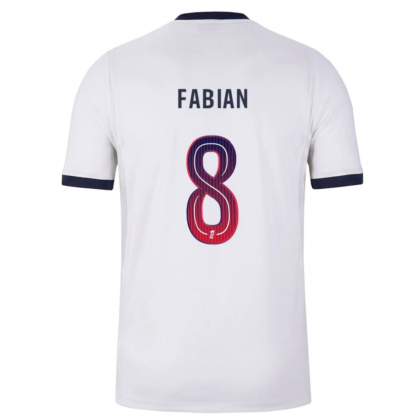 Danxen Homem Camisola Fabián Ruiz #8 Branco Preto Vermelho Alternativa 2026/27 Camisa Brasil
