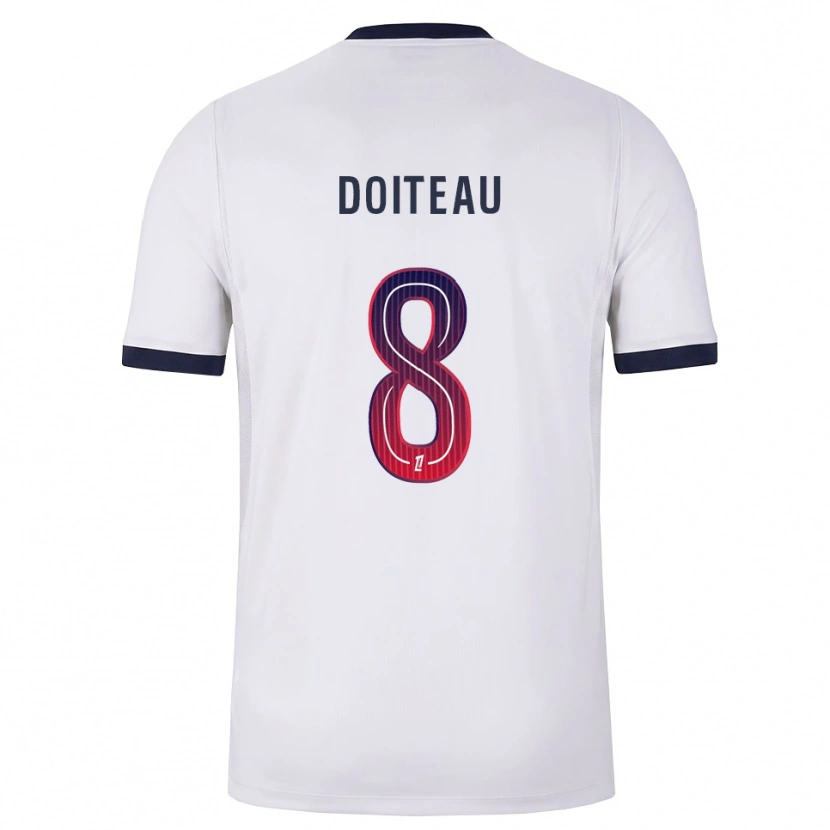 Danxen Homem Camisola Benoit Doiteau #8 Branco Preto Vermelho Alternativa 2026/27 Camisa Brasil