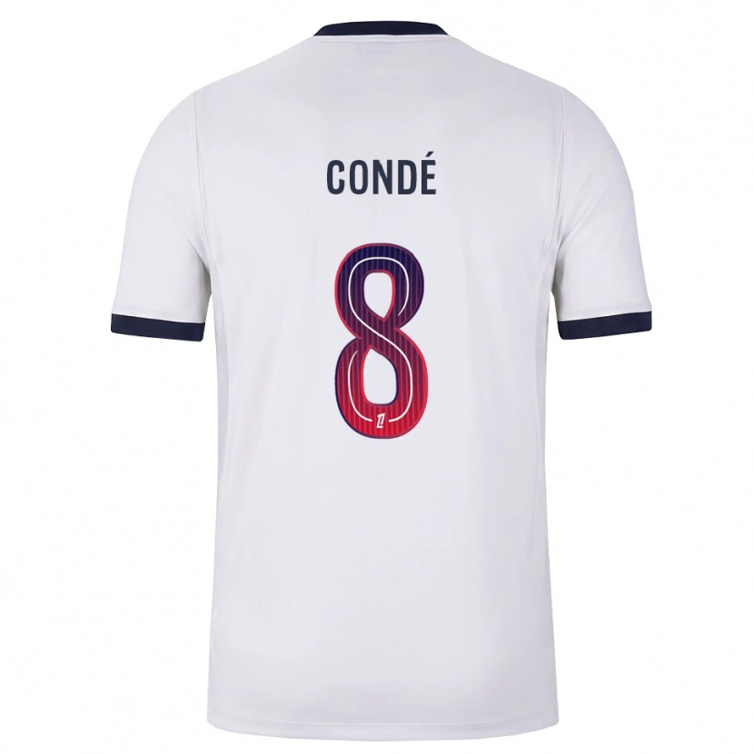 Danxen Homem Camisola Alkaly Condé #8 Branco Preto Vermelho Alternativa 2026/27 Camisa Brasil