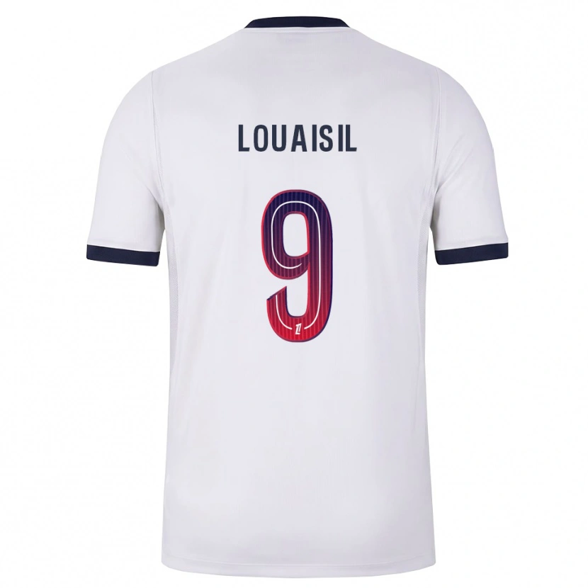 Danxen Homem Camisola Kévin Louaisil #9 Branco Preto Vermelho Alternativa 2026/27 Camisa Brasil
