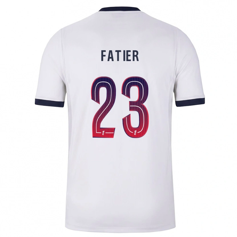 Danxen Homem Camisola Noémie Fatier #23 Branco Preto Vermelho Alternativa 2026/27 Camisa Brasil