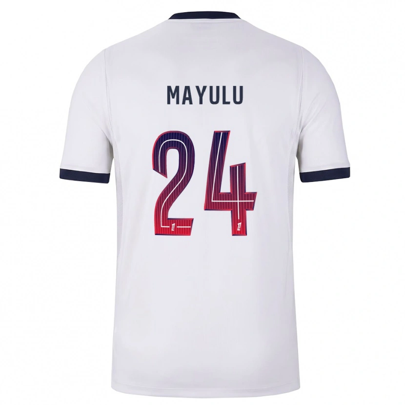 Danxen Homem Camisola Senny Mayulu #24 Branco Preto Vermelho Alternativa 2026/27 Camisa Brasil