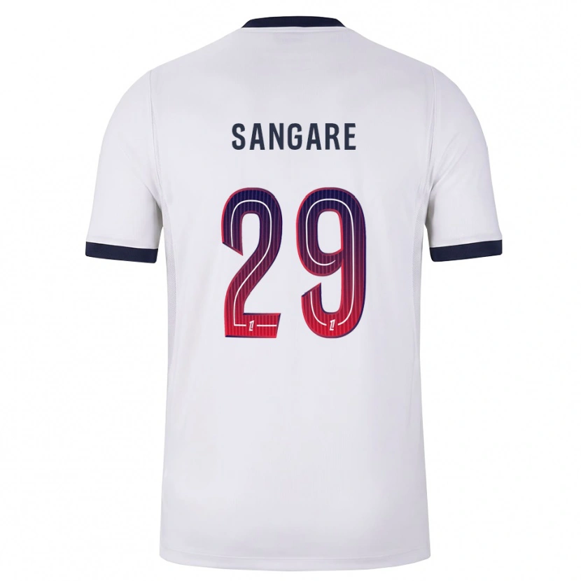Danxen Homem Camisola Hawa Sangare #29 Branco Preto Vermelho Alternativa 2026/27 Camisa Brasil