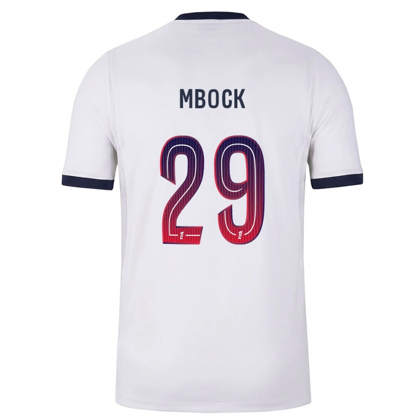Danxen Homem Camisola Griedge Mbock Bathy #29 Branco Preto Vermelho Alternativa 2026/27 Camisa Brasil