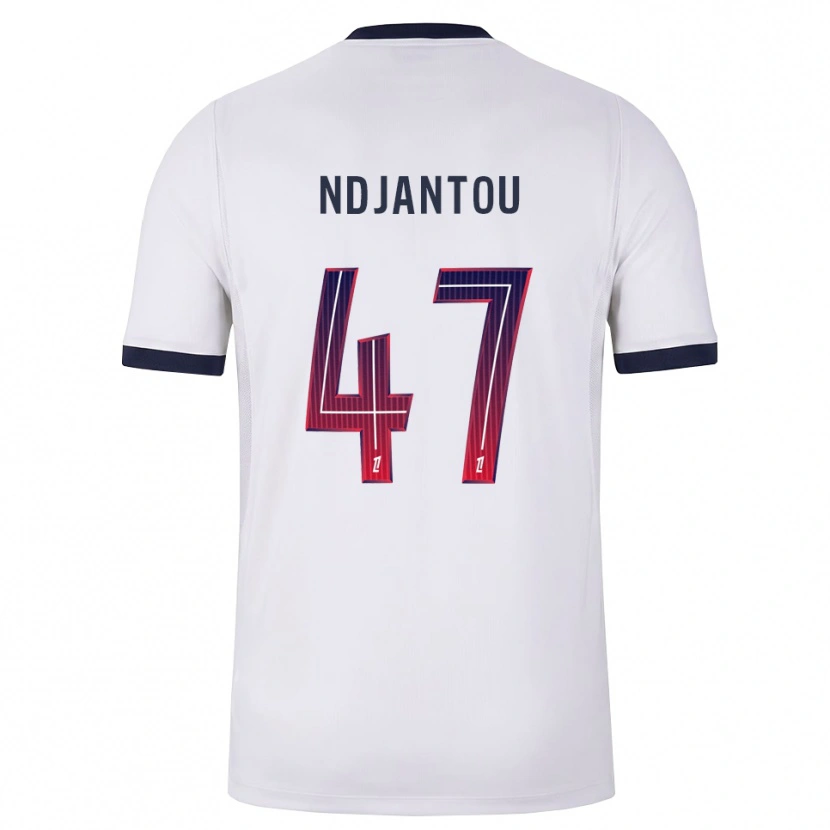 Danxen Homem Camisola Quentin Ndjantou #47 Branco Preto Vermelho Alternativa 2026/27 Camisa Brasil