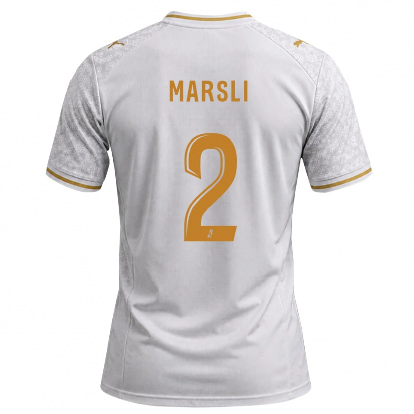 Danxen Homem Camisola Adam Marsli #2 Cinza Dourado Branco Alternativa 2026/27 Camisa Brasil