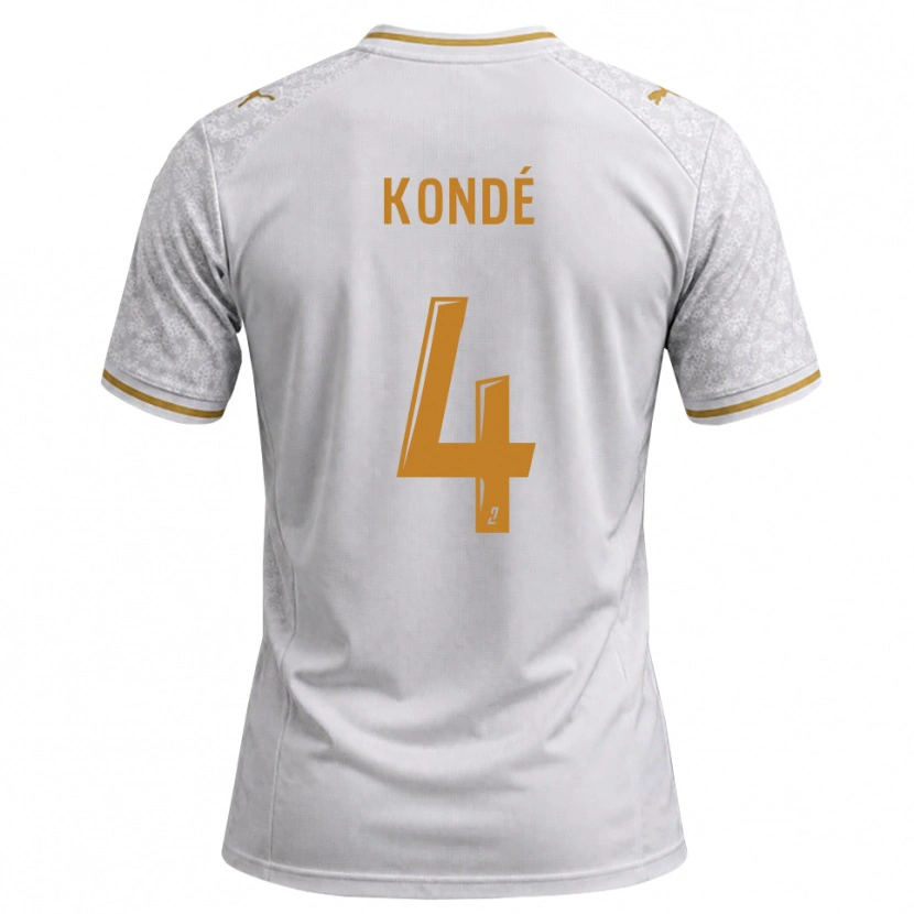 Danxen Homem Camisola Jean-Charles Kondé #4 Cinza Dourado Branco Alternativa 2026/27 Camisa Brasil