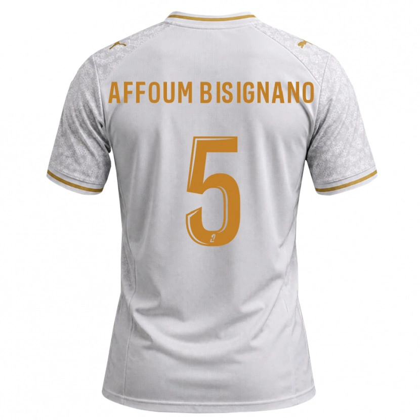 Danxen Homem Camisola Layan Affoum Bisignano #5 Cinza Dourado Branco Alternativa 2026/27 Camisa Brasil