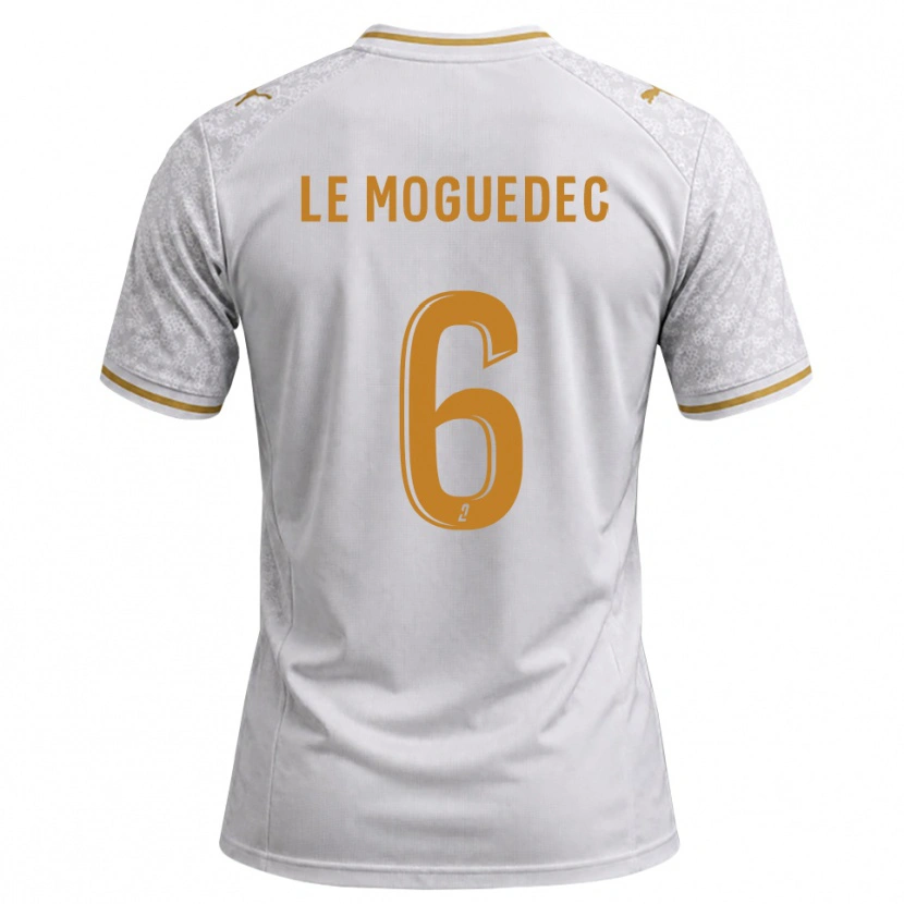 Danxen Homem Camisola Anaële Le Moguédec #6 Cinza Dourado Branco Alternativa 2026/27 Camisa Brasil
