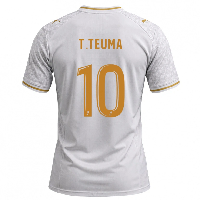 Danxen Homem Camisola Teddy Teuma #10 Cinza Dourado Branco Alternativa 2026/27 Camisa Brasil
