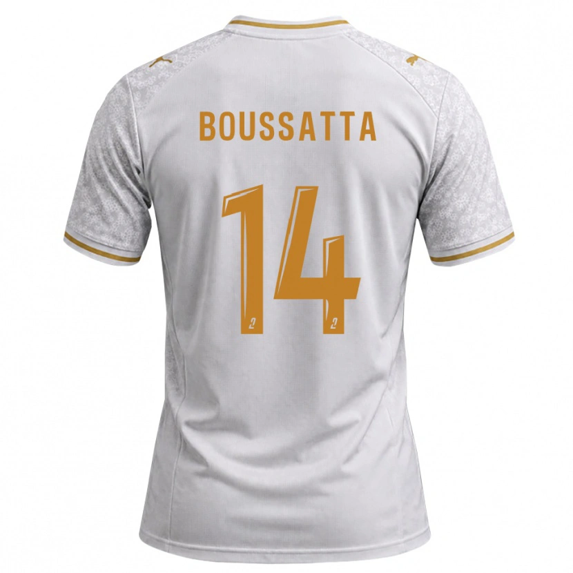 Danxen Homem Camisola Naïl Boussatta #14 Cinza Dourado Branco Alternativa 2026/27 Camisa Brasil