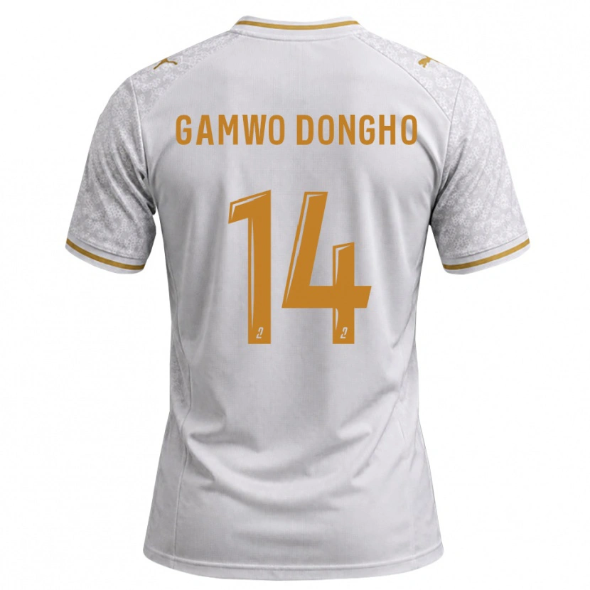 Danxen Homem Camisola Samuel Gamwo Dongho #14 Cinza Dourado Branco Alternativa 2026/27 Camisa Brasil