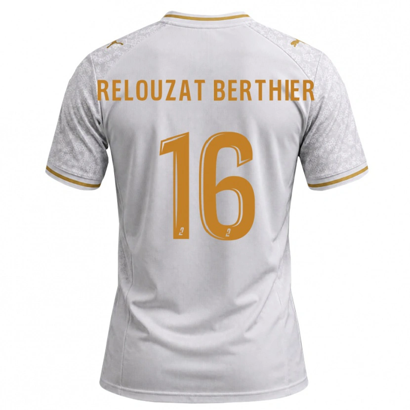 Danxen Homem Camisola Maxime Relouzat Berthier #16 Cinza Dourado Branco Alternativa 2026/27 Camisa Brasil