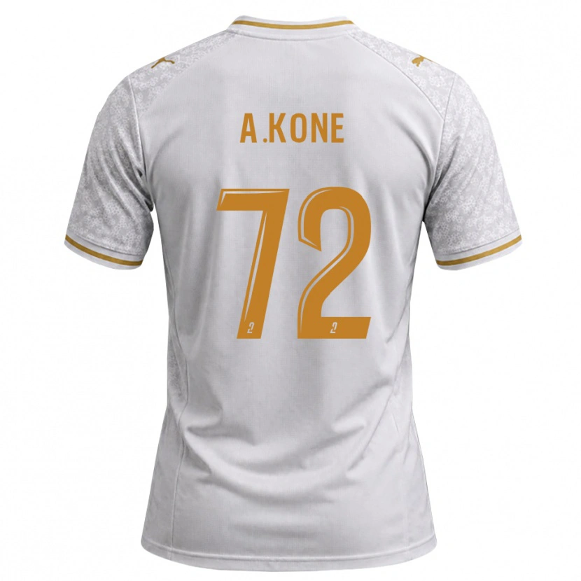 Danxen Homem Camisola Amadou Koné #72 Cinza Dourado Branco Alternativa 2026/27 Camisa Brasil