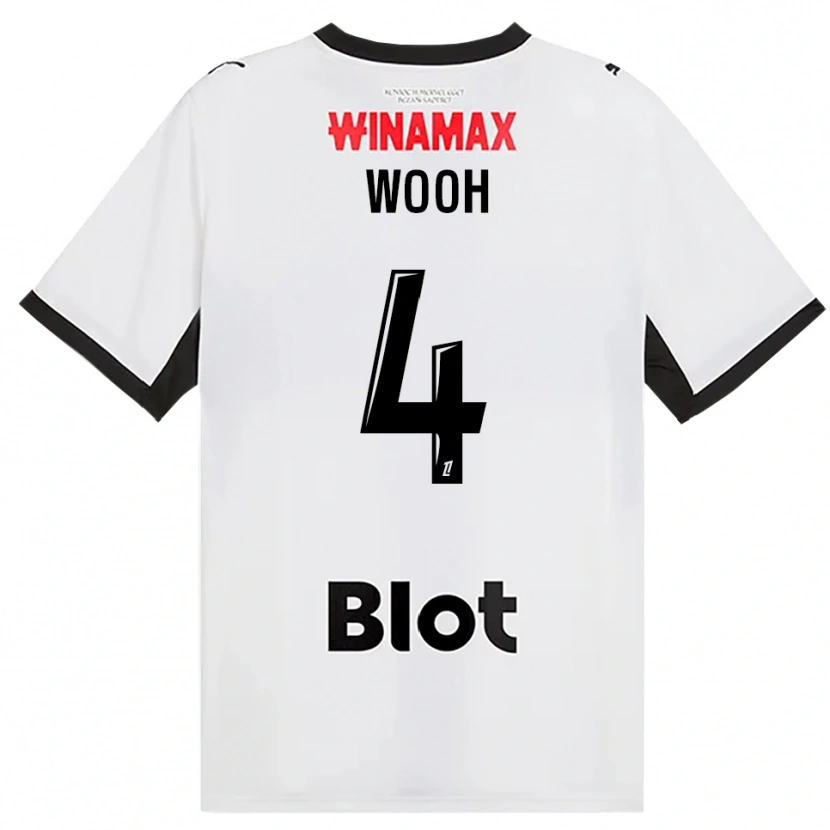 Danxen Homem Camisola Christopher Wooh #4 Preto Branco Vermelho Alternativa 2026/27 Camisa Brasil