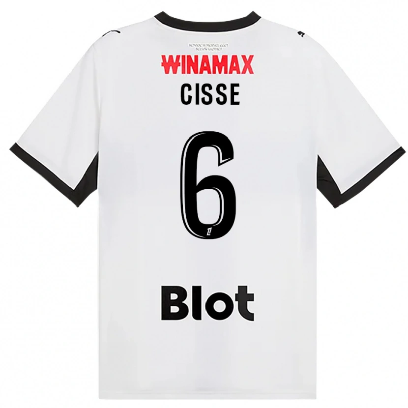 Danxen Homem Camisola Djaoui Cissé #6 Preto Branco Vermelho Alternativa 2026/27 Camisa Brasil