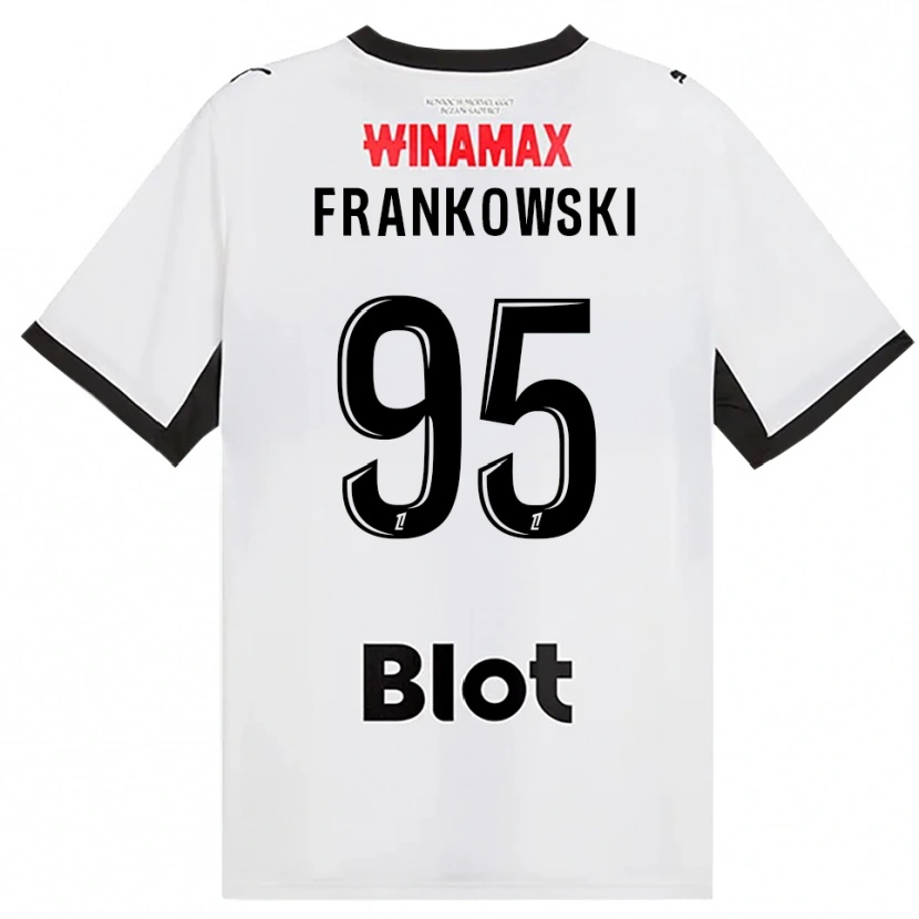 Danxen Homem Camisola Przemyslaw Frankowski #95 Preto Branco Vermelho Alternativa 2026/27 Camisa Brasil