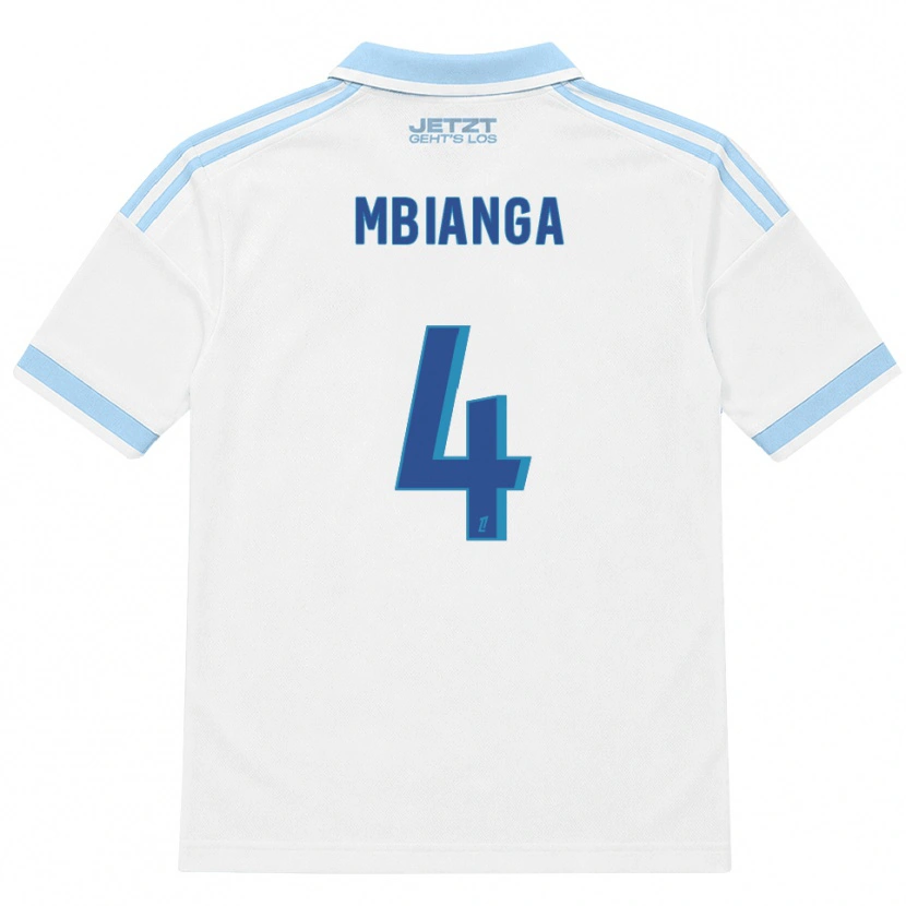 Danxen Homem Camisola Yvan Mbianga #4 Azul Céu Claro Branco Vermelho Alternativa 2026/27 Camisa Brasil