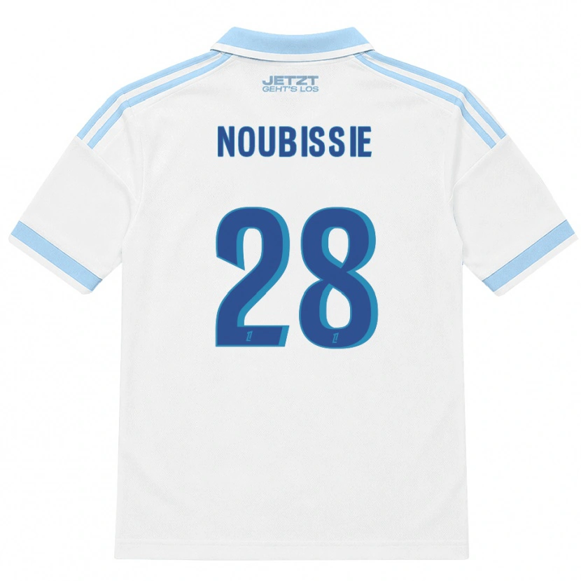 Danxen Homem Camisola Tyrese Noubissie #28 Azul Céu Claro Branco Vermelho Alternativa 2026/27 Camisa Brasil