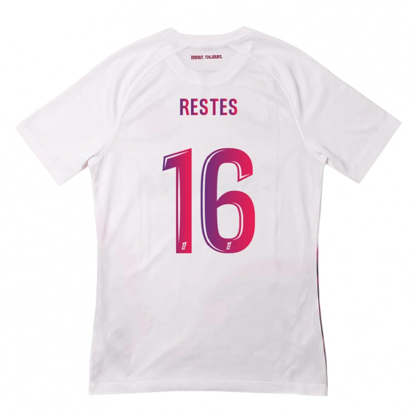 Danxen Homem Camisola Guillaume Restes #16 Branco Rosa Roxo Alternativa 2026/27 Camisa Brasil