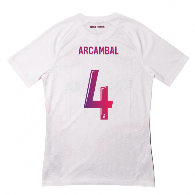 Danxen Homem Camisola Anais Arcambal #4 Branco Rosa Roxo Alternativa 2026/27 Camisa Brasil