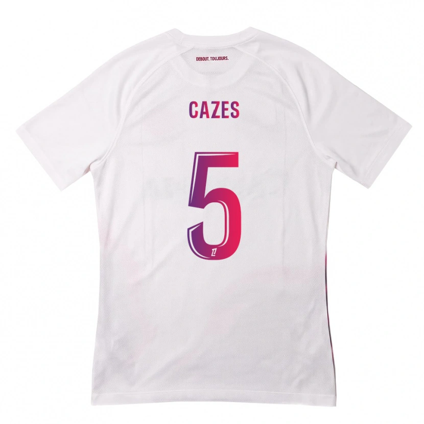 Danxen Homem Camisola Manon Cazes #5 Branco Rosa Roxo Alternativa 2026/27 Camisa Brasil