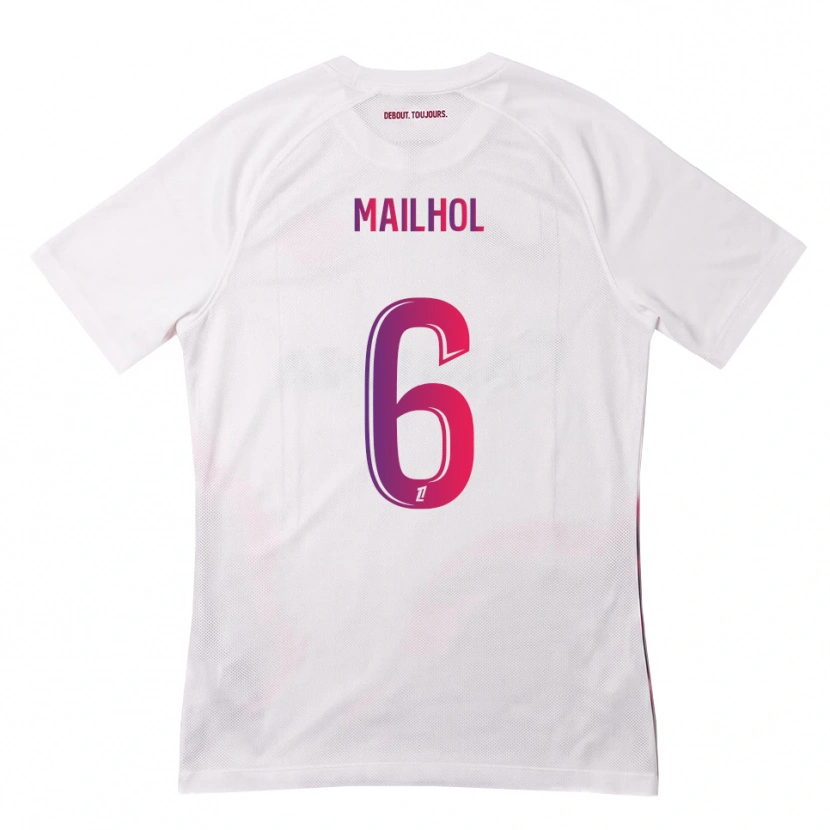 Danxen Homem Camisola Luca Mailhol #6 Branco Rosa Roxo Alternativa 2026/27 Camisa Brasil